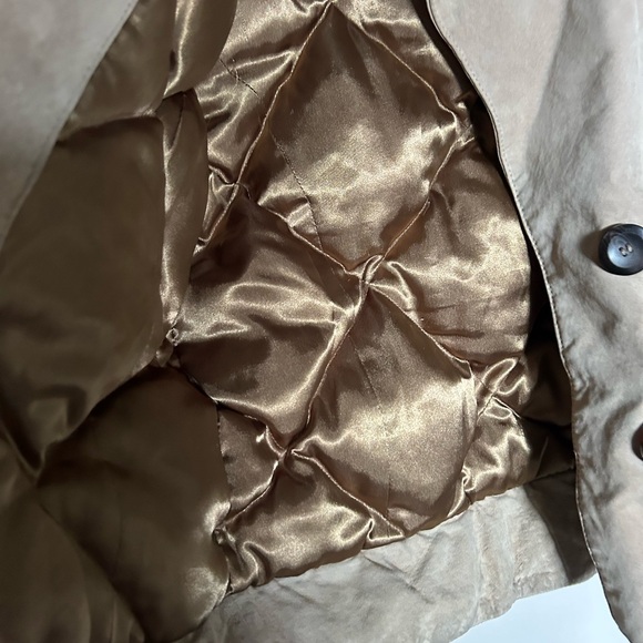 686 insulated Women's Beige Leather Jacket small VERY WARM - Picture 5 of 9